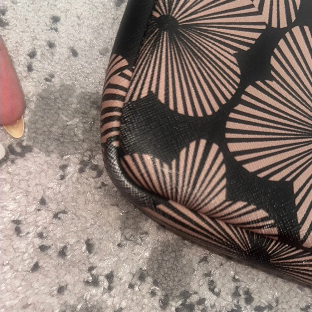 Trina Trina Turk black and pink Floral 13in Laptop Sleeve